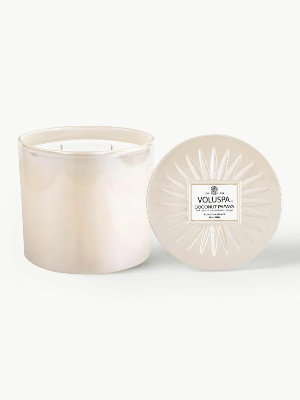 Handgemaakte 3-lonts geurkaars Bougie Parfumee (kokosnoot, mangobloesem & papaja)^Voluspa Fashion