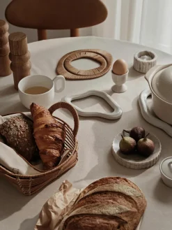 Handgemaakte onderzetters Nordic Vanilla, 2-delig^Broste Copenhagen Fashion