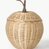 Handgemaakte opbergmand Apple van rotan^ferm LIVING Kids Hot