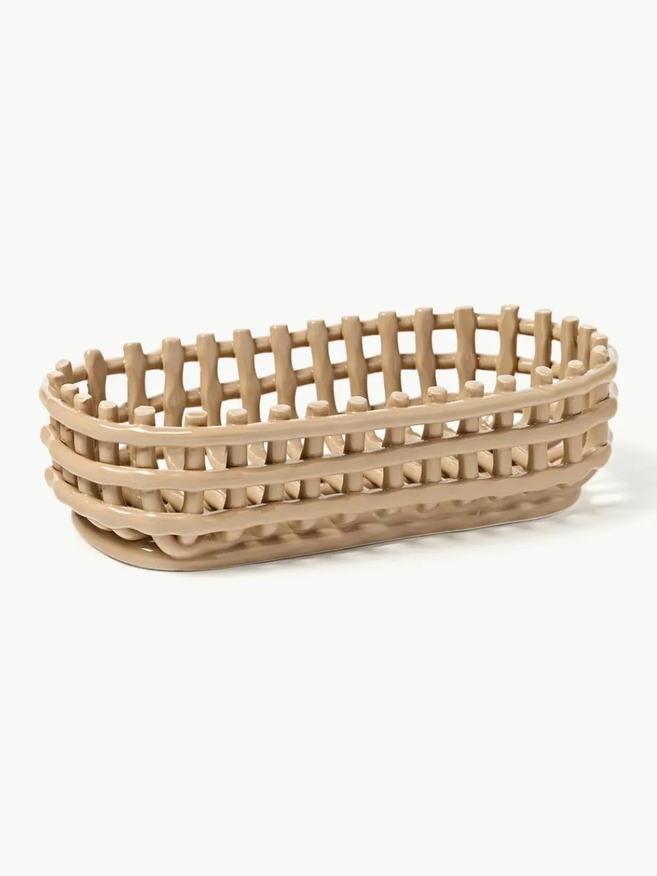 Handgemaakte opbergmand Nalan van keramiek^ferm LIVING Hot