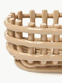 Handgemaakte opbergmand Nalan van keramiek^ferm LIVING Hot