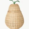 Handgemaakte opbergmand Pear van rotan^ferm LIVING Kids Fashion