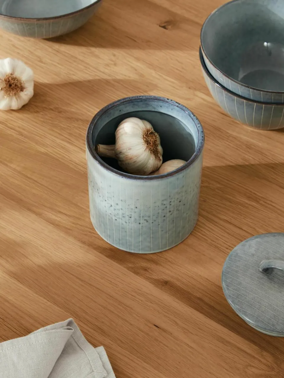 Handgemaakte opbergpot Nordic Sea^Broste Copenhagen Discount