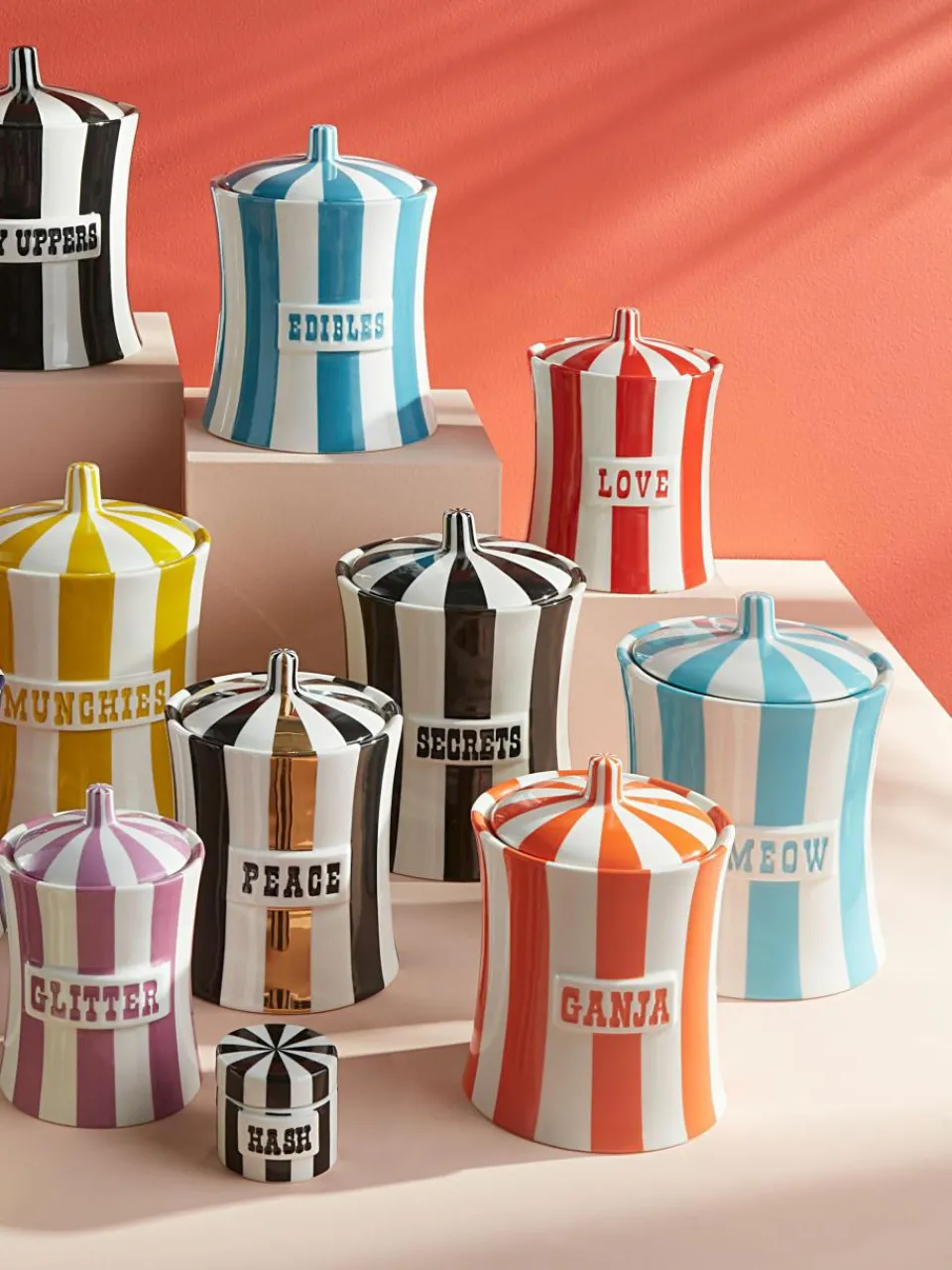 Handgemaakte opbergpot Vice^Jonathan Adler Outlet