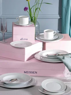 Handgemaakte pastaborden No. 41 van porselein, 2 stuks^Meissen Discount