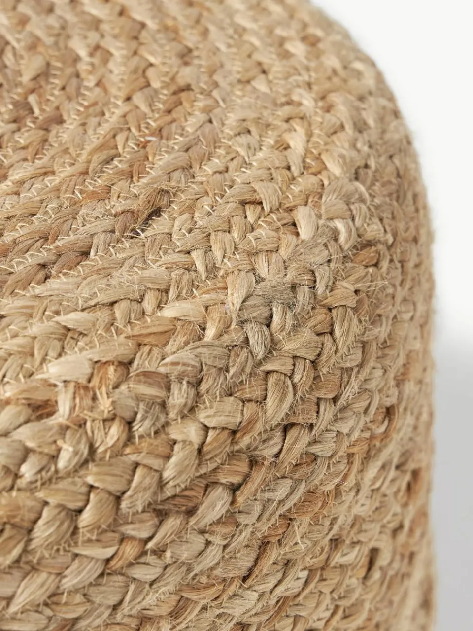 Handgemaakte poef Bono van jute^Westwing Collection Discount