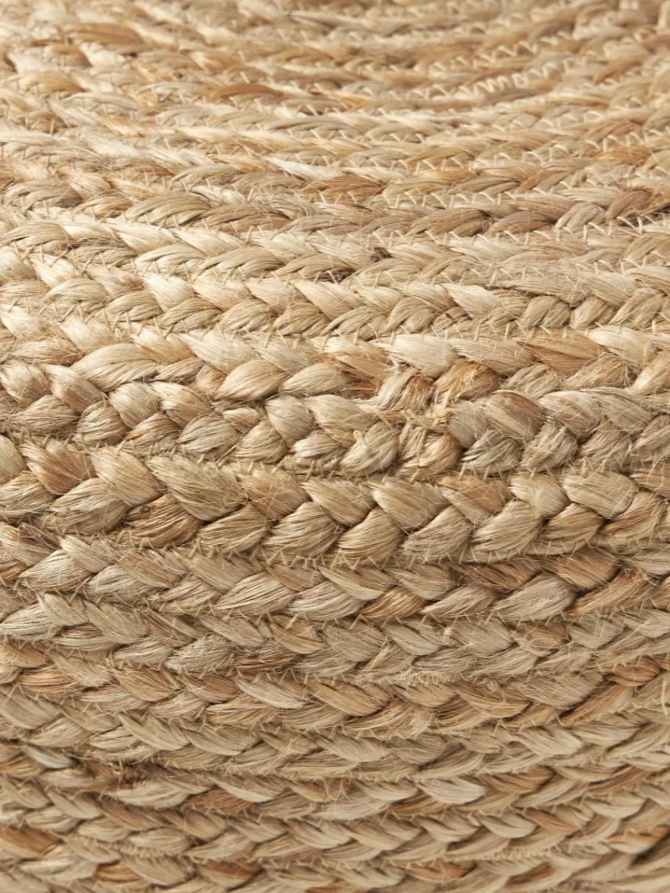 Handgemaakte poef Bono van jute^Westwing Collection Discount