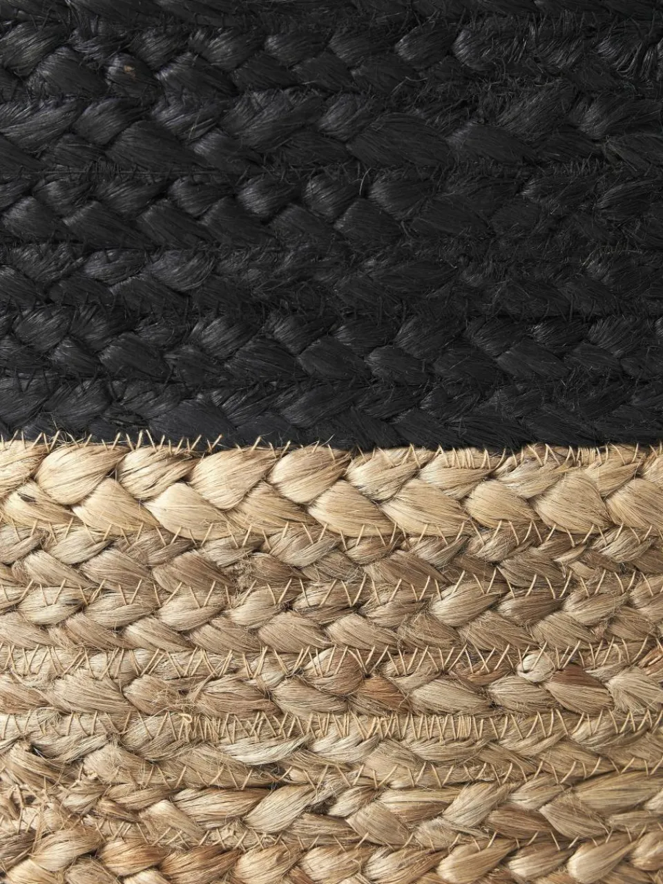 Handgemaakte poef Bono van jute^Westwing Collection Clearance