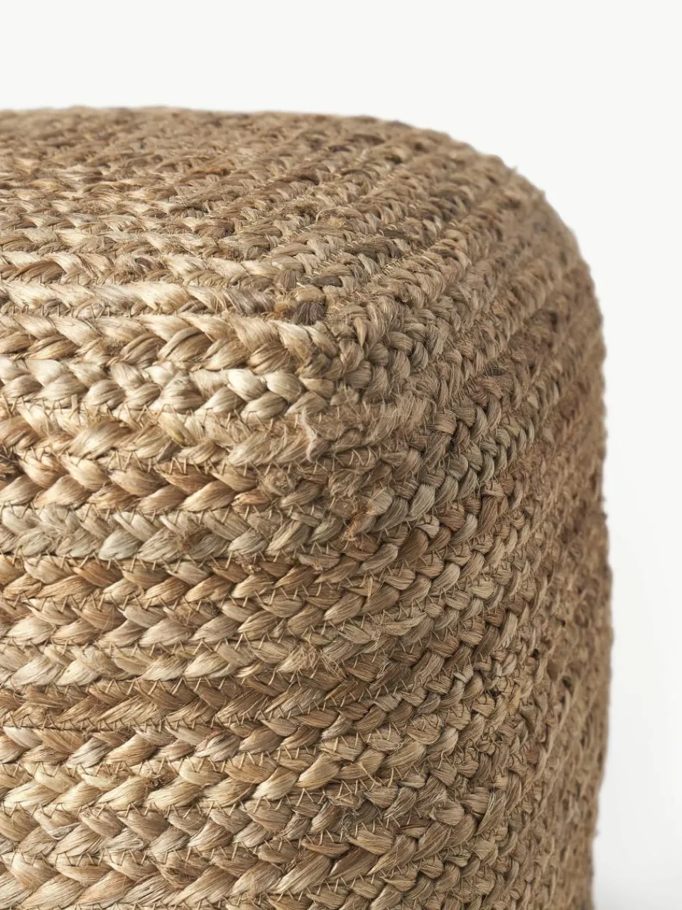 Handgemaakte poef Bono van jute^Westwing Collection Outlet