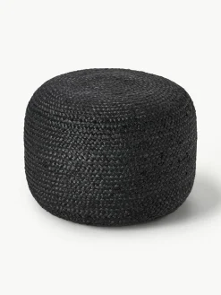 Handgemaakte poef Bono van jute^Westwing Collection Outlet