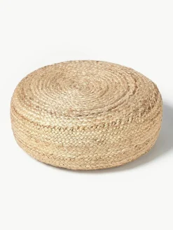 Handgemaakte poef Bono van jute^Westwing Collection Discount