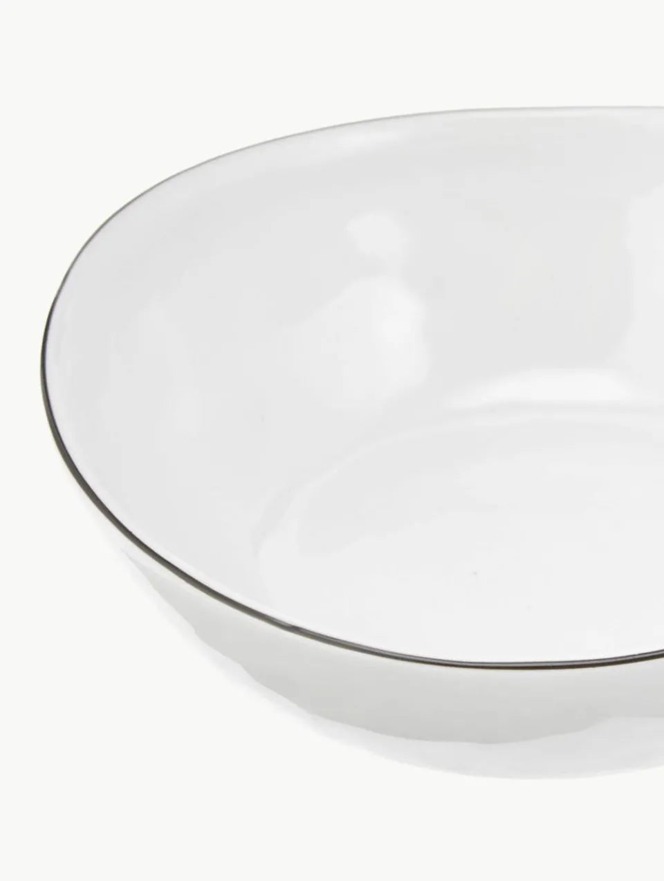 Handgemaakte porseleinen schalen Salt, Ø 17 cm, 4 stuks^Broste Copenhagen Sale