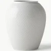 Handgemaakte porseleinen vaas Rhombe, H 25 cm^Lyngby Porcelaen Best