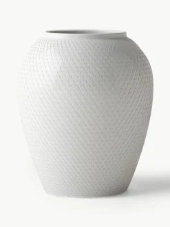 Handgemaakte porseleinen vaas Rhombe, H 25 cm^Lyngby Porcelaen Best