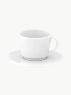 Handgemaakte porseleinen espressokopjes Vitruv met schoteltjes, 2 stuks^Meissen Best