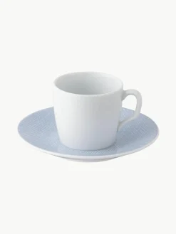 Handgemaakte porseleinen espressokopjes Cosmopolitan met schoteltjes, 2 stuks^Meissen Best