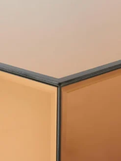 Handgemaakte salontafel Mirror van spiegelglas, B 90 cm^HKLIVING Hot