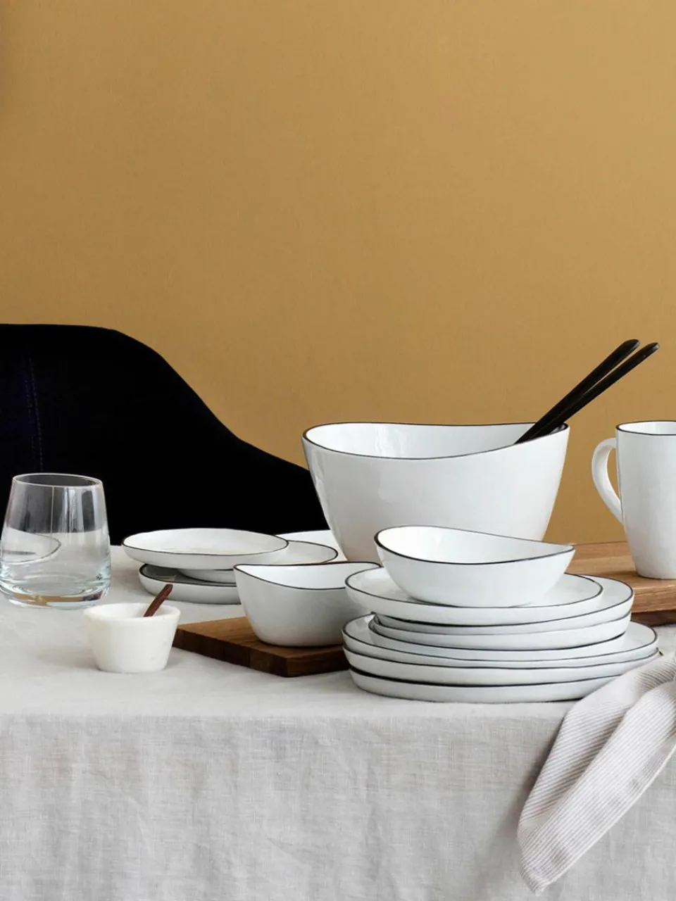 Handgemaakte schaal Salt van porselein^Broste Copenhagen Outlet