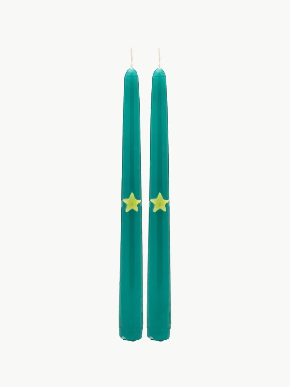Handgemaakte steekkaarsen Christmas Star, 2 stuks^Anna + Nina Best