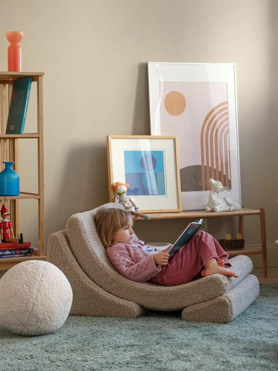 Handgemaakte teddy kinderstoel Moon^Wigiwama Online