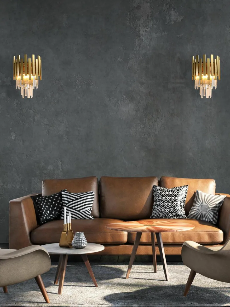 Handgemaakte wandlamp Aspen^Westwing New
