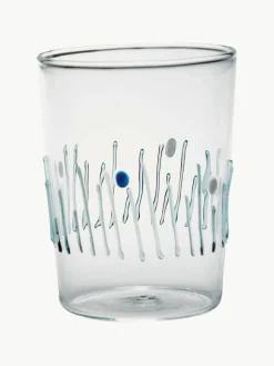 Handgemaakte waterglazen Quattro, set van 4^zafferano Outlet