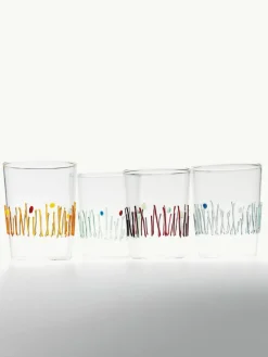 Handgemaakte waterglazen Quattro, set van 4^zafferano Outlet