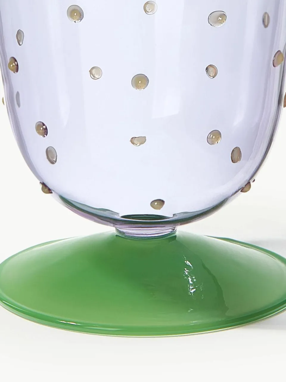 Handgemaakte waterglazen Dot van borosilicaatglas, 2 stuks^&k Amsterdam Discount