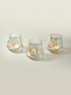 Handgemaakte waxinelichthouders Rainbow, set van 3^Westwing Collection Fashion