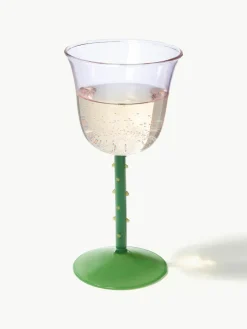 Handgemaakte wijnglazen Dot van borosilicaatglas, 2 stuks^&k Amsterdam Discount