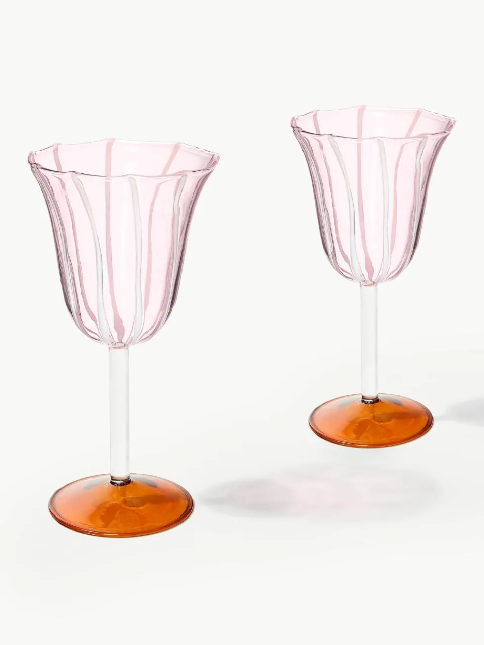 Handgemaakte wijnglazen Eve van borosilicaatglas, 2 stuks^&k Amsterdam Hot