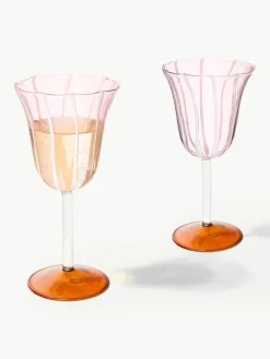 Handgemaakte wijnglazen Eve van borosilicaatglas, 2 stuks^&k Amsterdam Hot