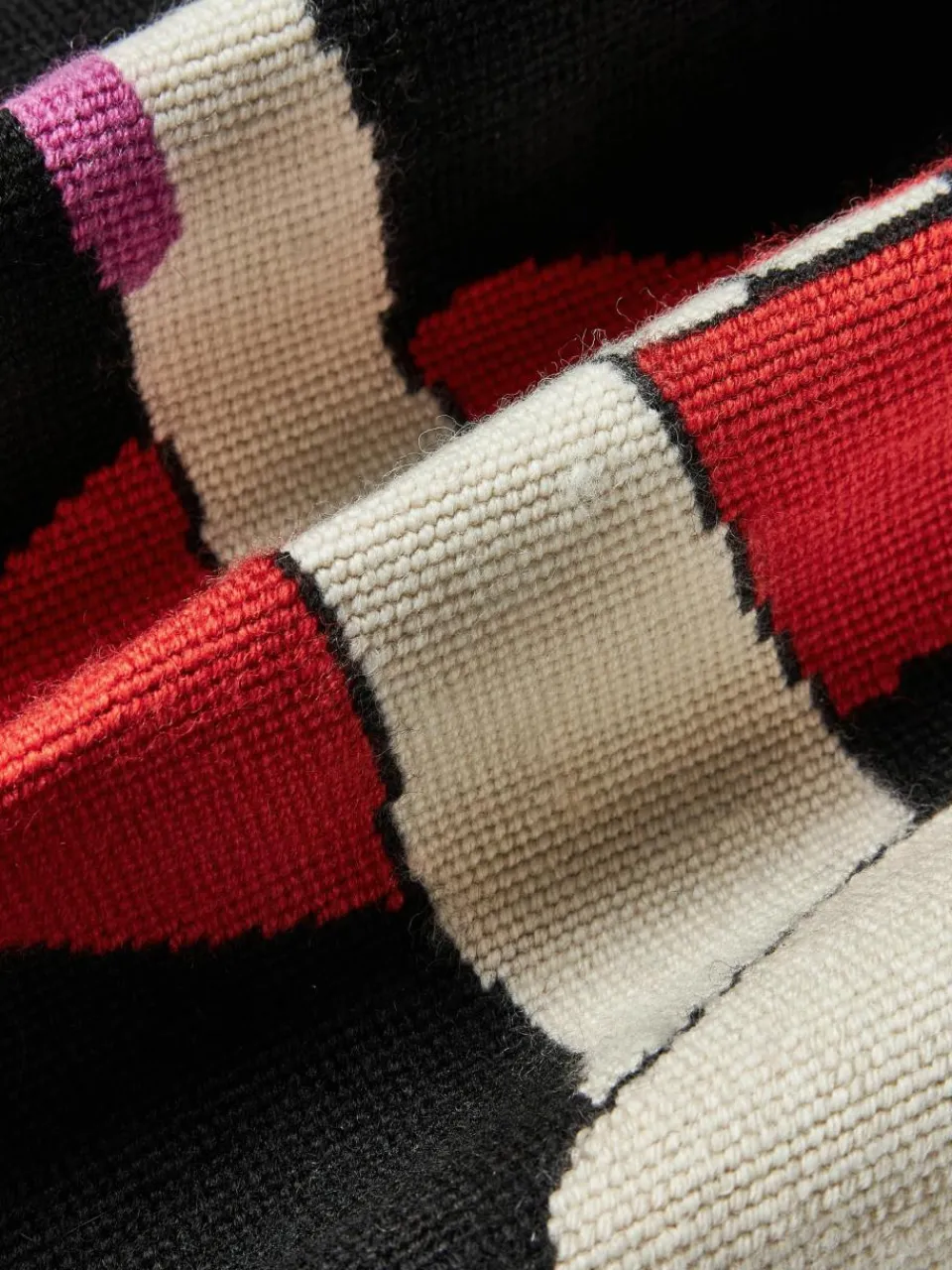 Handgemaakte wollen decoratief kussen Lips Hush^Jonathan Adler Online