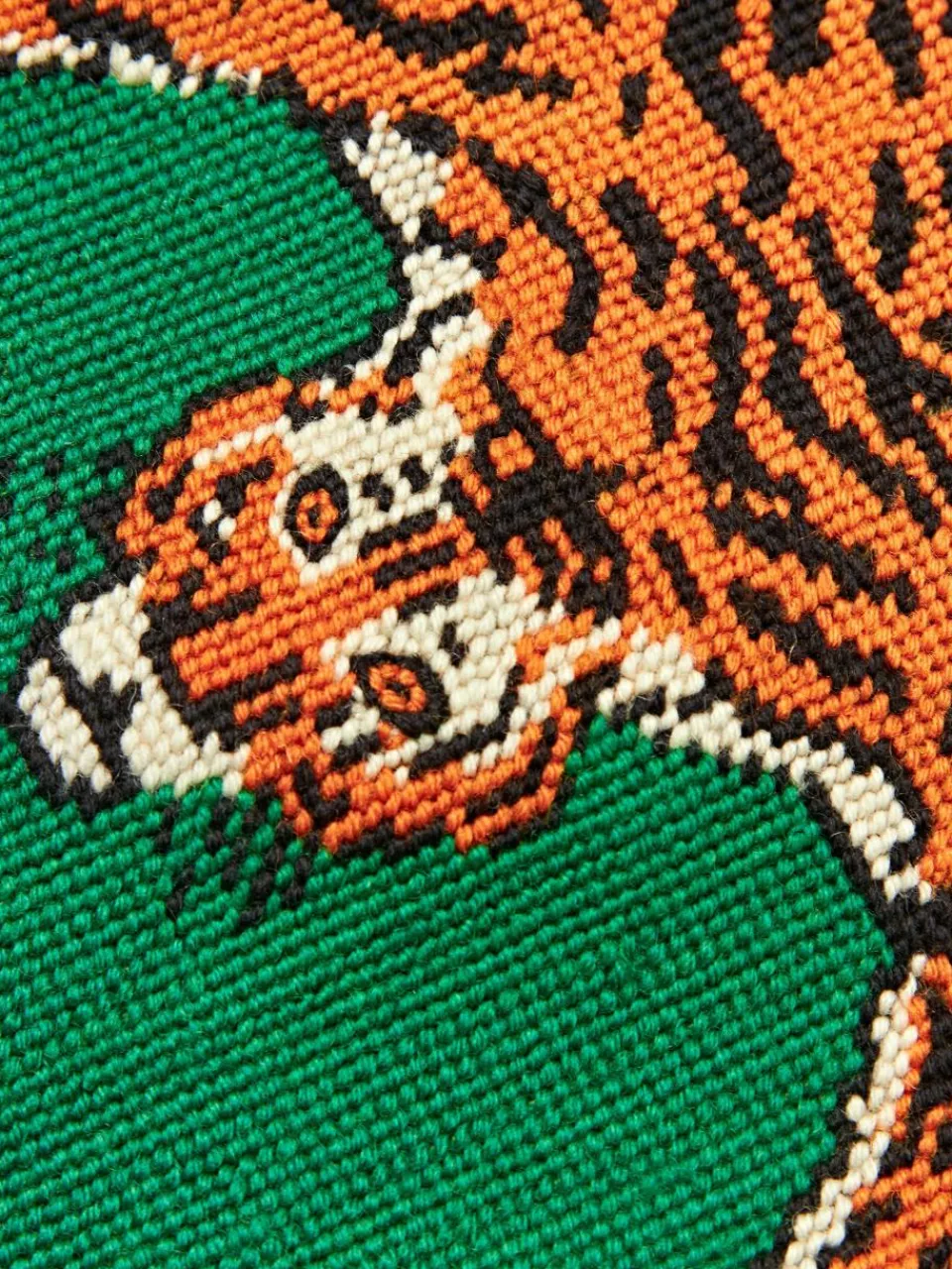 Handgemaakte wollendecoratief kussen Tiger^Jonathan Adler Sale