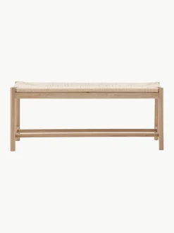 Handgemaakte zitbank Eton van eikenhout^Westwing Fashion