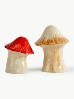 Handgemaakte zout- en peperstrooier Mushi, set van 2^Byon Outlet