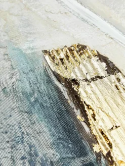 Handgeschilderde canvasdoek Golden Blue I^Malerifabrikken Sale