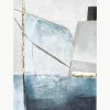 Handgeschilderde canvasdoek Golden Blue II^Malerifabrikken Sale