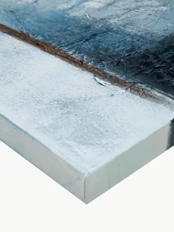 Handgeschilderde canvasdoek Golden Blue II^Malerifabrikken Sale