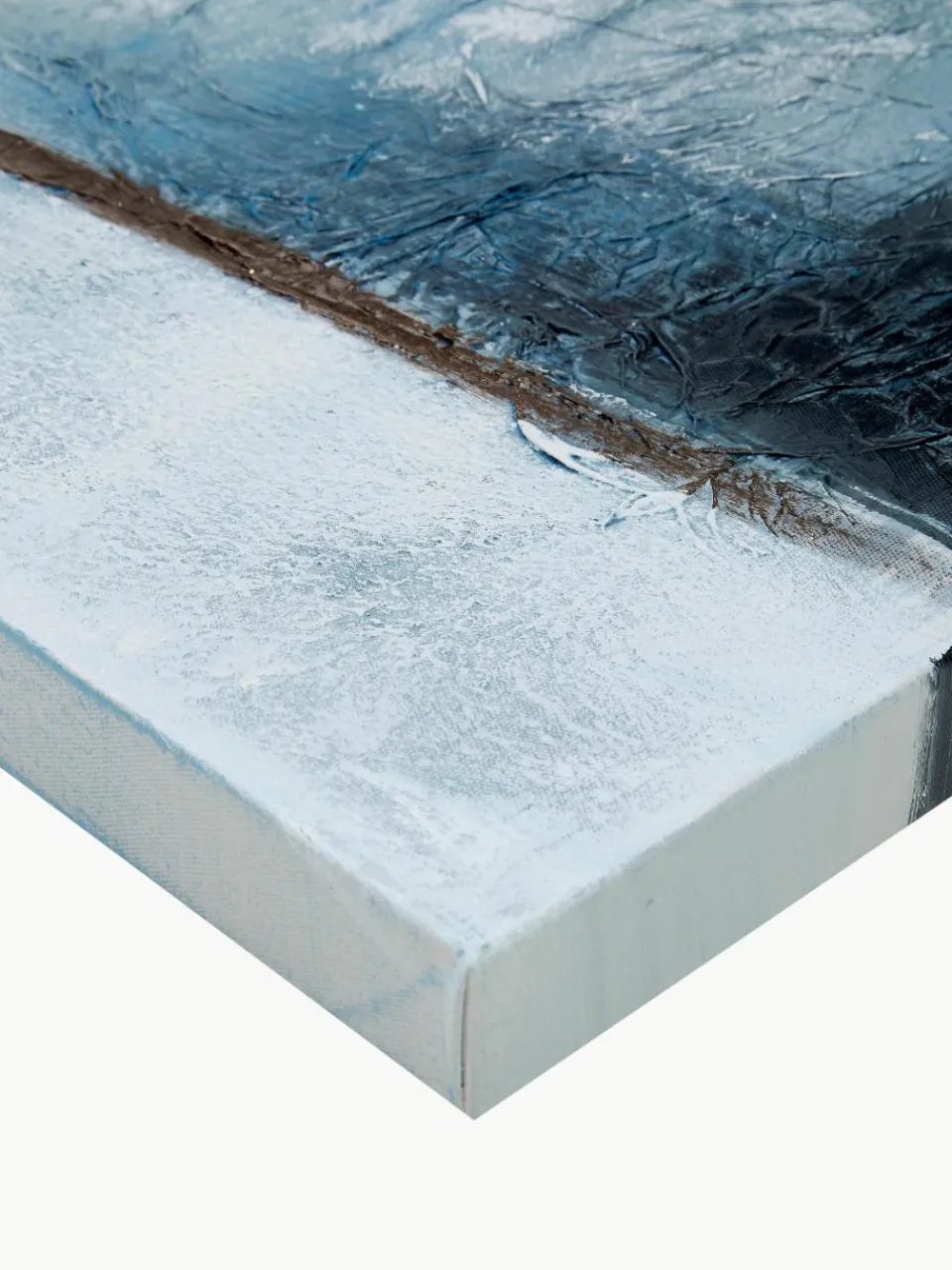 Handgeschilderde canvasdoek Golden Blue II^Malerifabrikken Sale