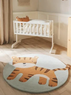 Handgetuft kindervloerkleed Savannah van wol^Benuta Hot