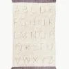 Handgetuft kindervloerkleed ABC met lettermotief, wasbaar^Lorena Canals Best