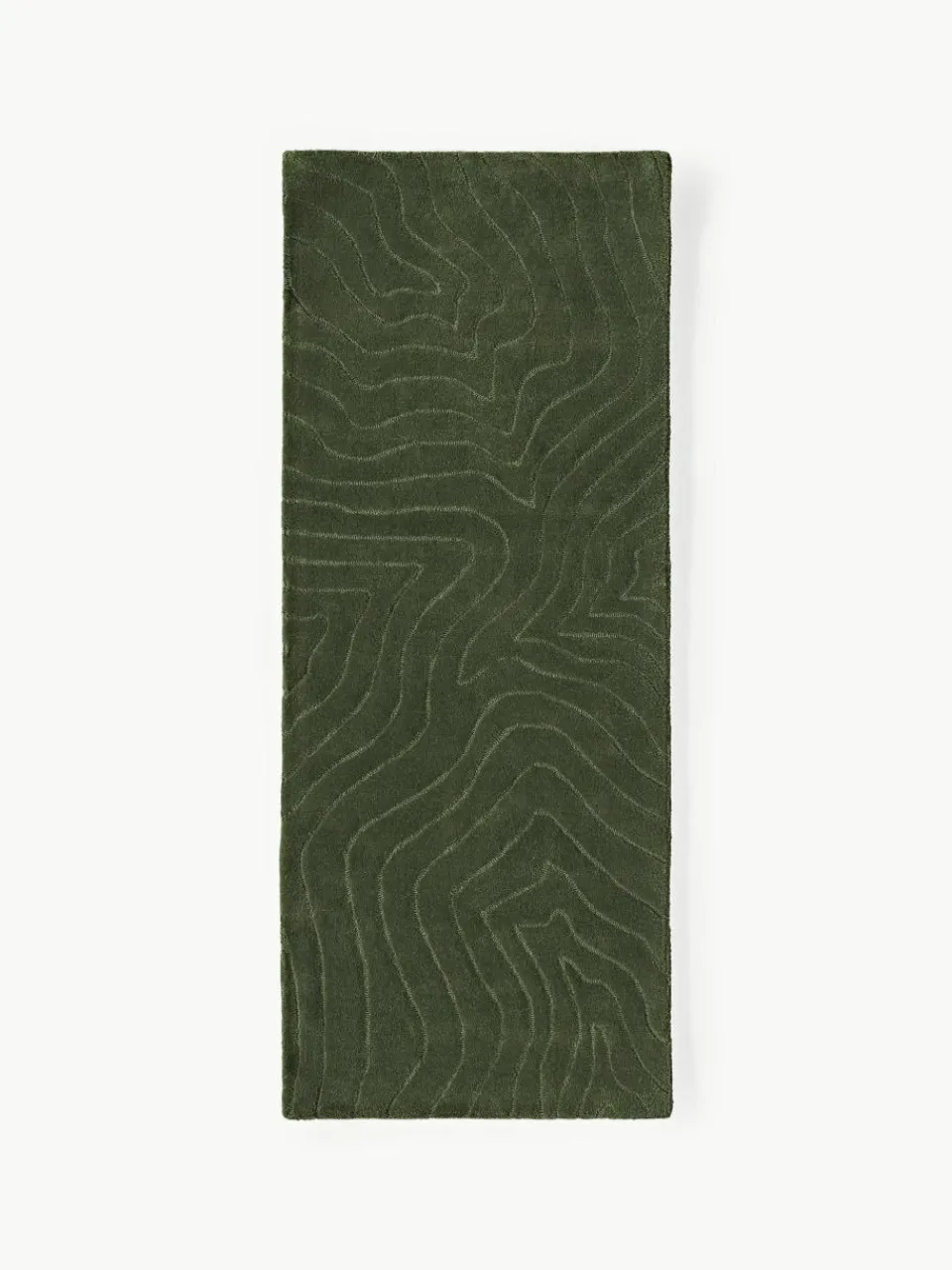 Handgetuft wollen loper Aaron^Westwing Collection Best