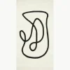 Handgetuft wollen vloerkleed Line met One Line tekening^Westwing Collection Outlet