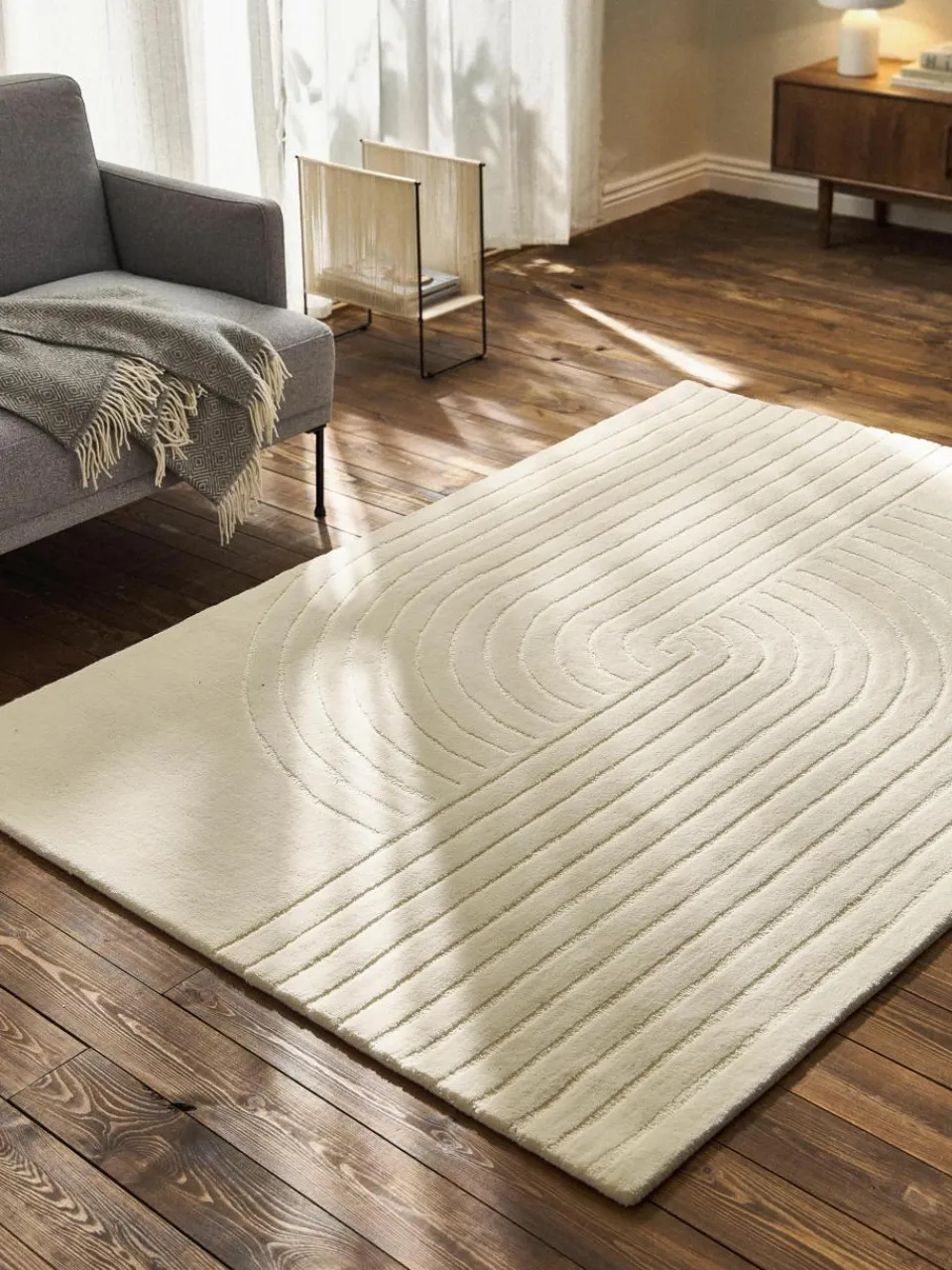 Handgetuft wollen vloerkleed Mason^Westwing Collection Clearance