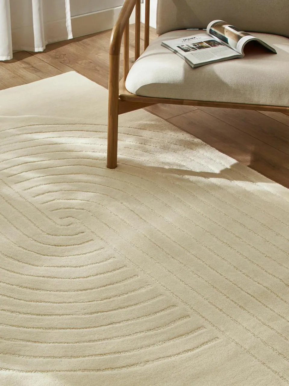Handgetuft wollen vloerkleed Mason^Westwing Collection Clearance