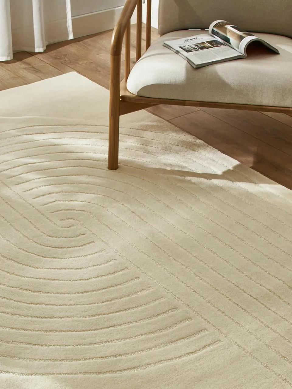 Handgetuft wollen vloerkleed Mason^Westwing Collection Clearance