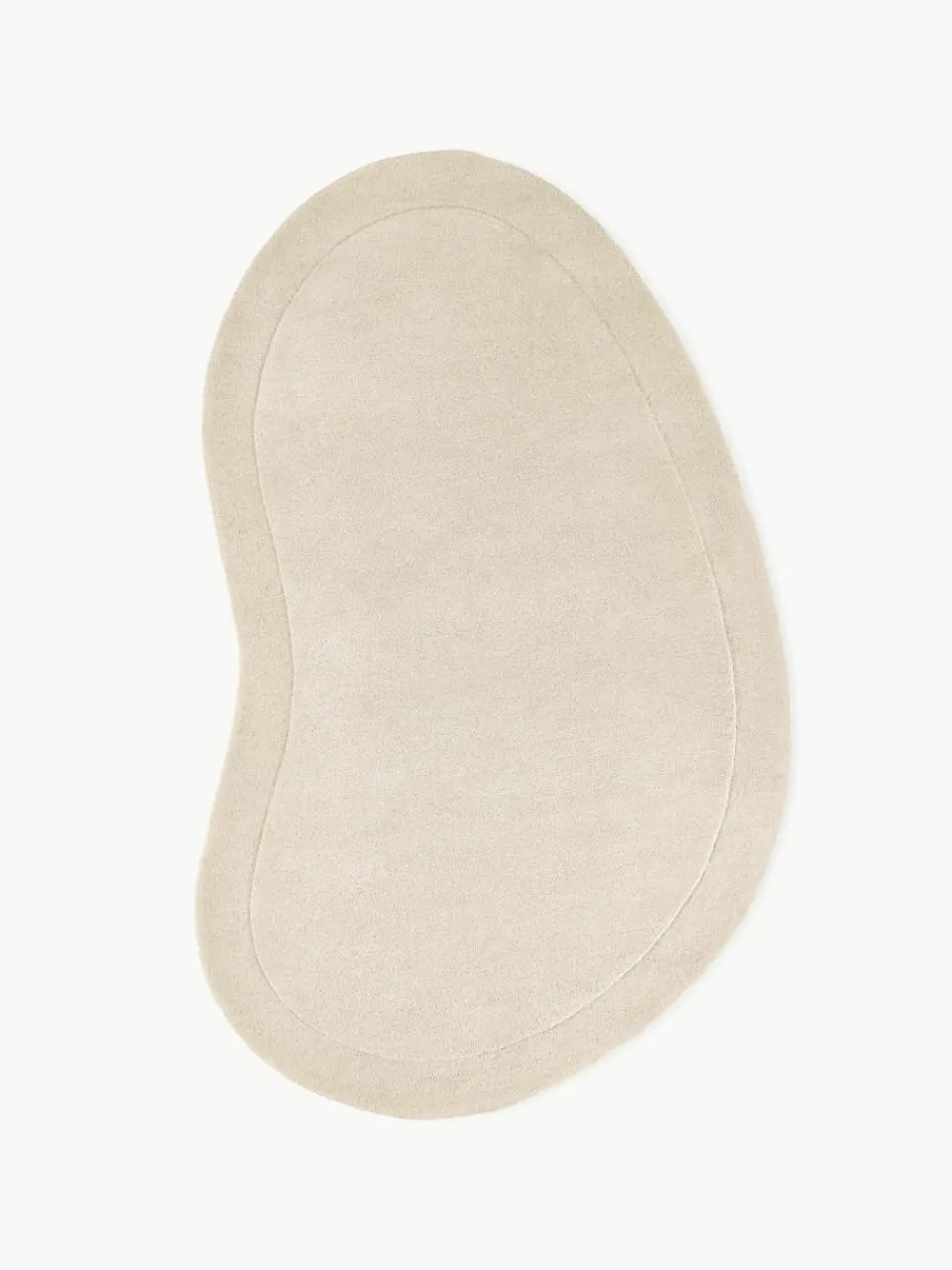 Handgetuft wollen vloerkleed Kadey in organische vorm^Westwing Collection Best