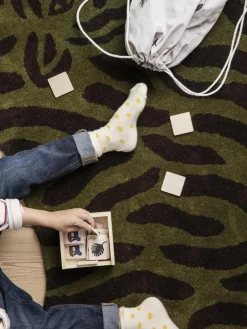 Handgetuft wollen vloerkleed Safari^ferm LIVING Kids Online