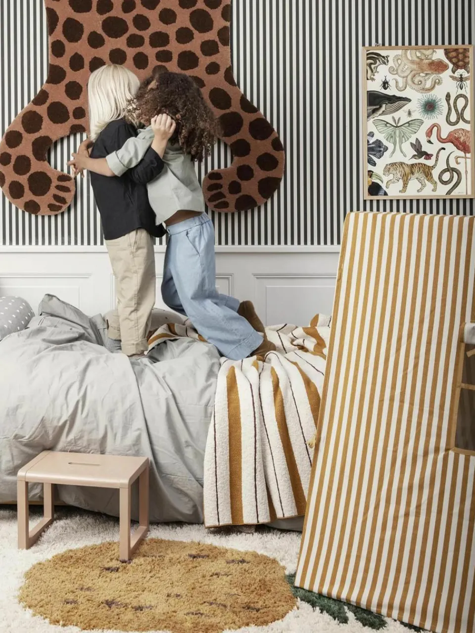 Handgetuft wollen vloerkleed Fruiticana^ferm LIVING Kids Outlet